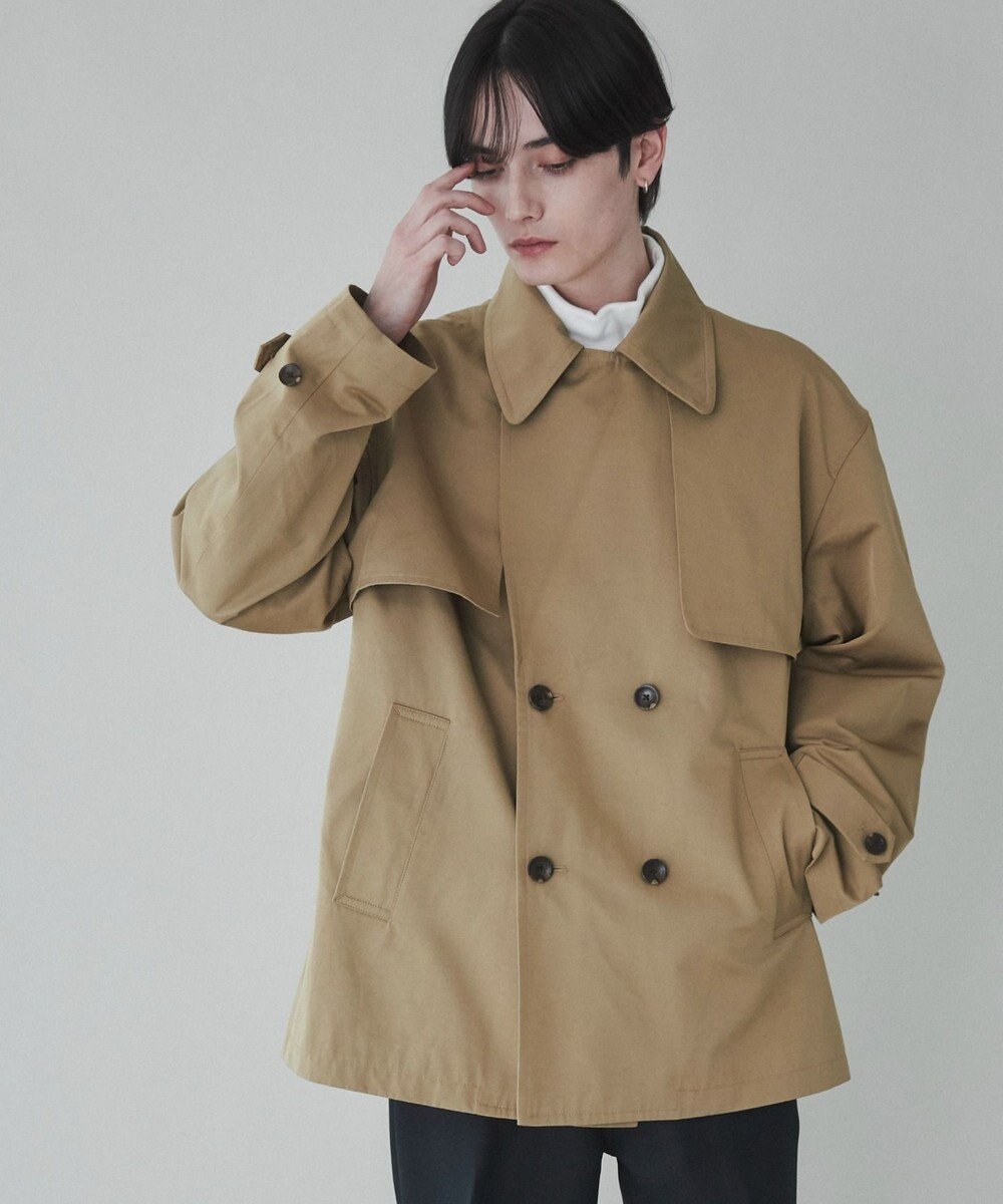 WEGO 【ユニセックス着用ITEM】ショートトレンチジャケット 