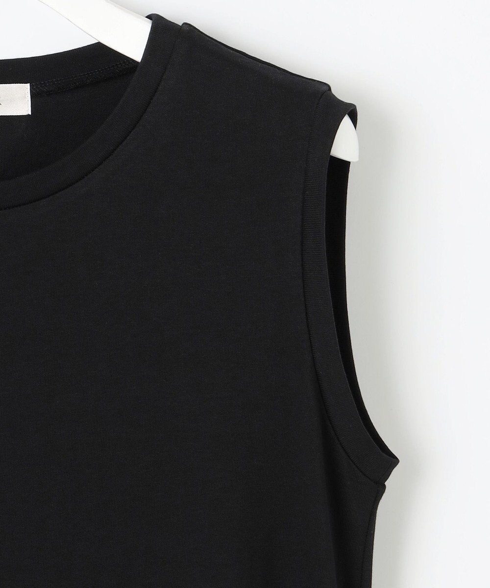 Feroux 【洗える】チュールキャミレイヤード カットソー ワンピース 