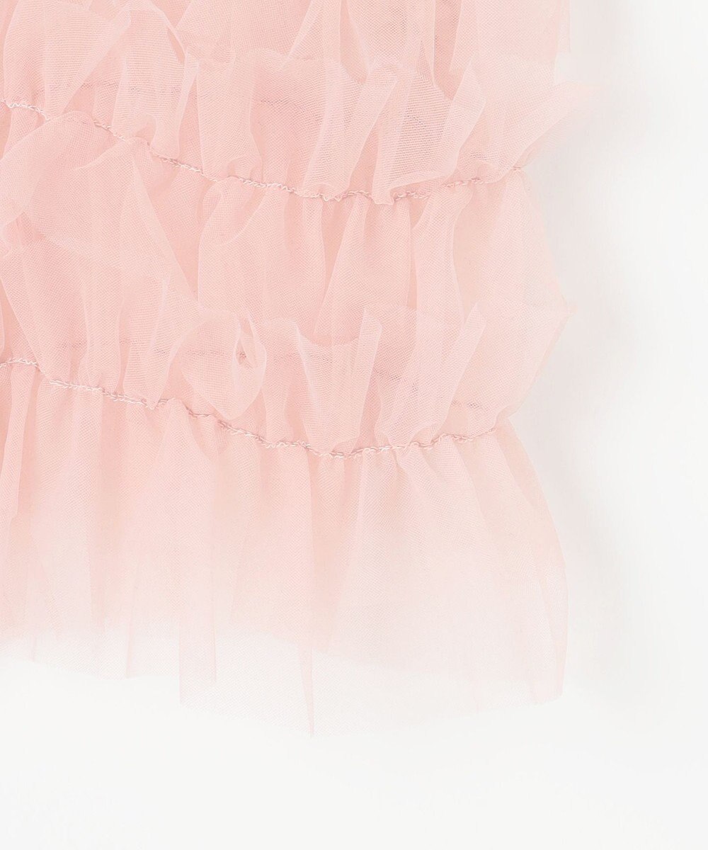 Feroux 【洗える】チュールキャミレイヤード カットソー ワンピース 