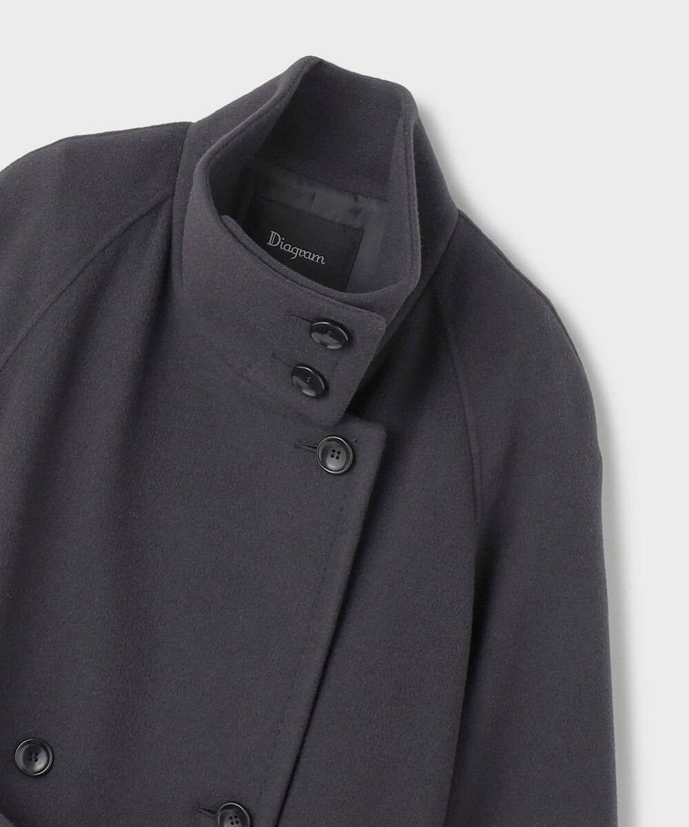 GRACE CONTINENTAL ウールカシミヤリバーコート 