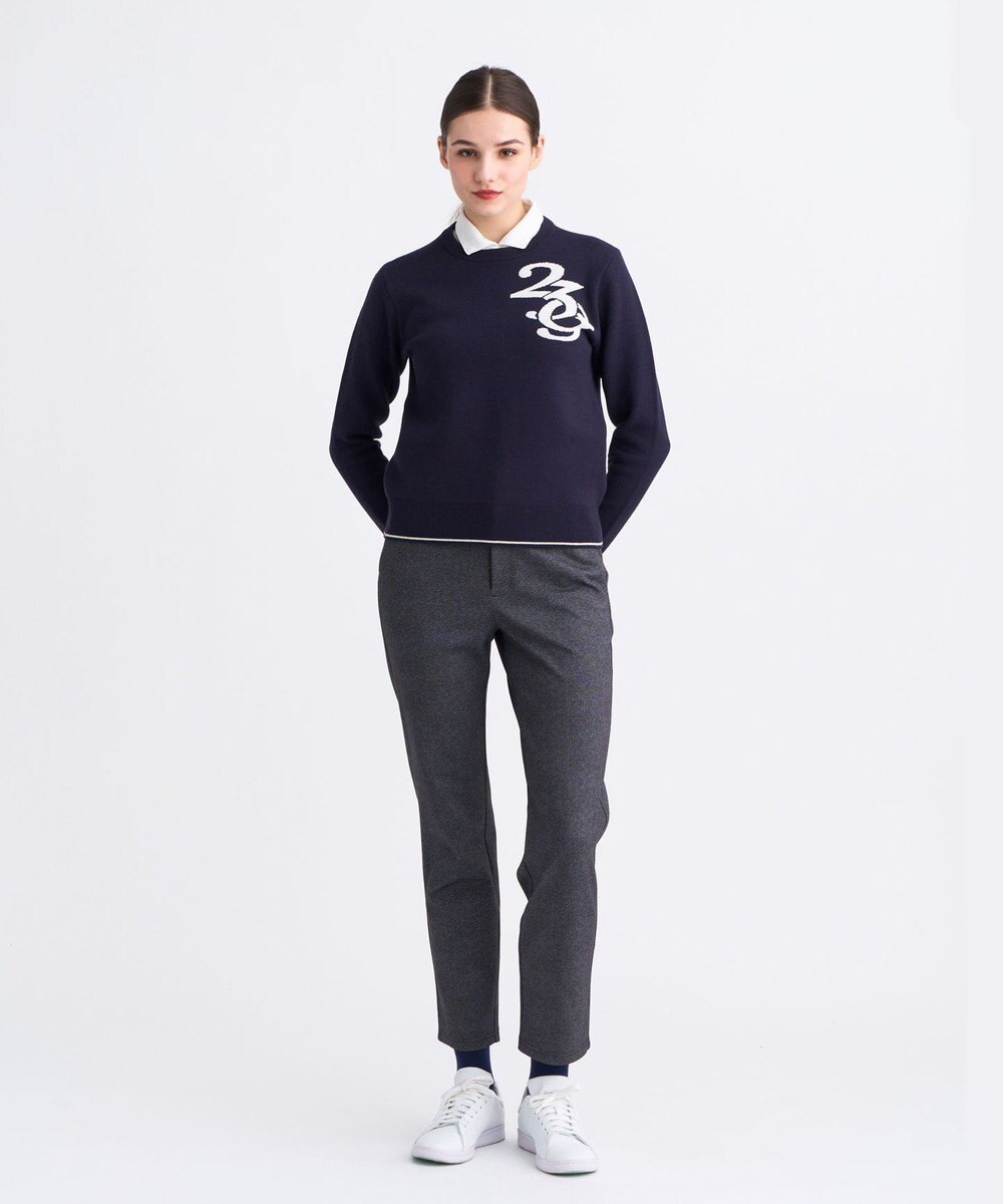 23区GOLF 【WOMEN】ロゴグラフィックもちもちニット 