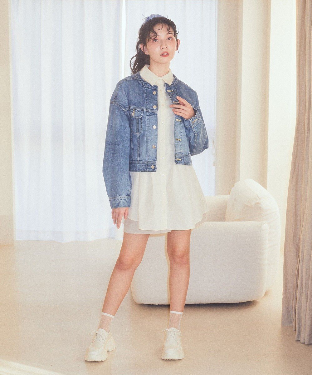 earth music&ecology Ｌｅｅ　×　ｅ．ｍ．ａ．ｅ．　ライダースジャケット 