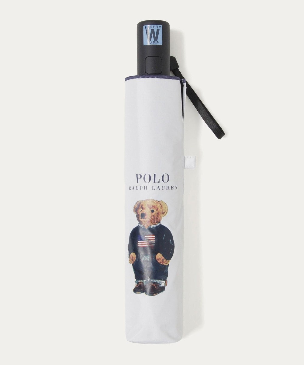 MOONBAT 【遮光率100％/遮熱/UV/自動開閉】POLO RALPH LAUREN（ポロ ラルフローレン）晴雨兼用日傘  ポロベア 折りたたみ傘 ユニセックス 