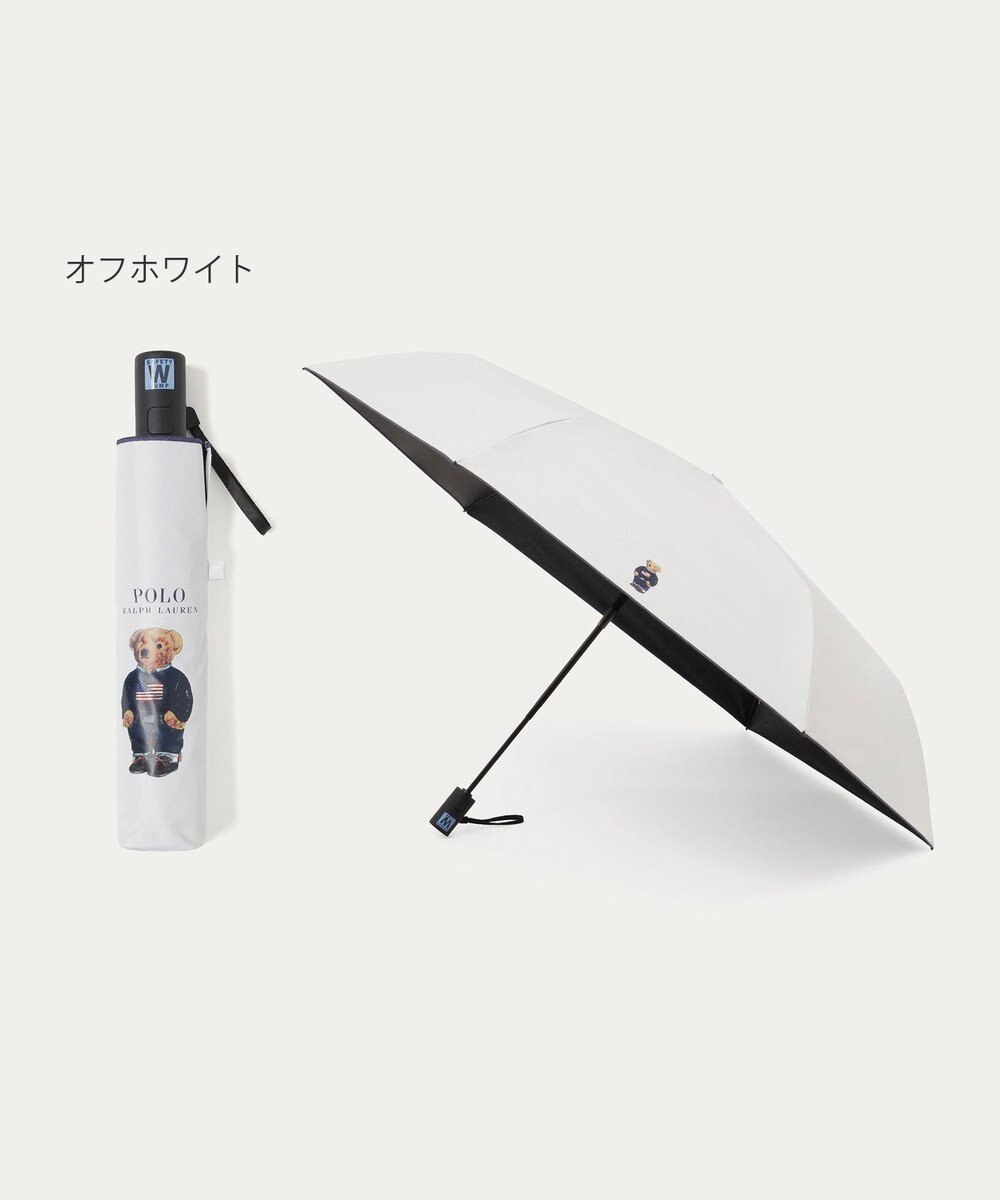 MOONBAT 【遮光率100％/遮熱/UV/自動開閉】POLO RALPH LAUREN（ポロ ラルフローレン）晴雨兼用日傘  ポロベア 折りたたみ傘 ユニセックス 