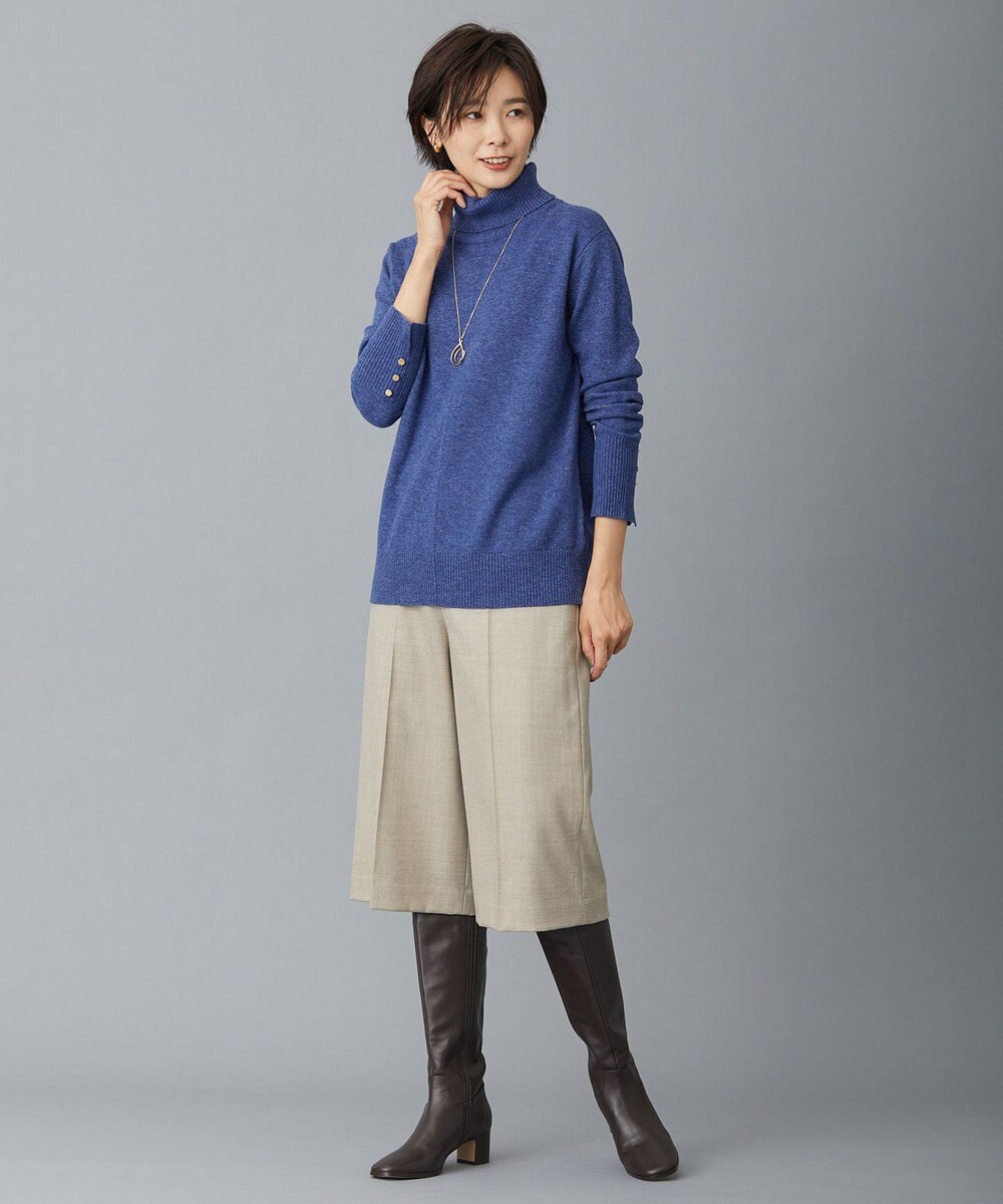 J.PRESS LADIES 【洗える】フラノハンドウォッシュ キュロット パンツ 