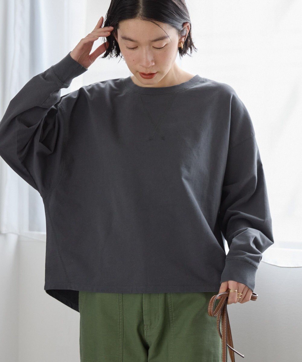 AMERICAN HOLIC ピグメント加工裏毛ルーズプルオーバー 