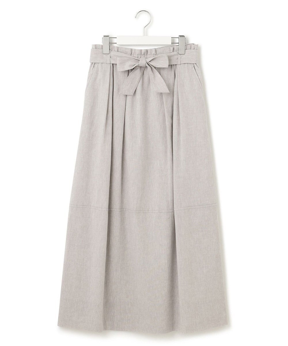 23区 L 【SLOW/洗える】リネンコットン スカート 