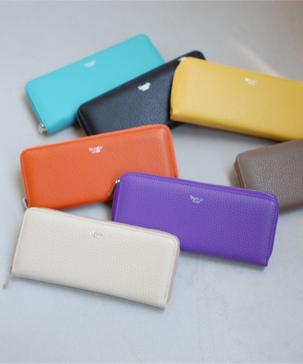 blancle シュリンクレザーラウンドジップ ロングウォレット 