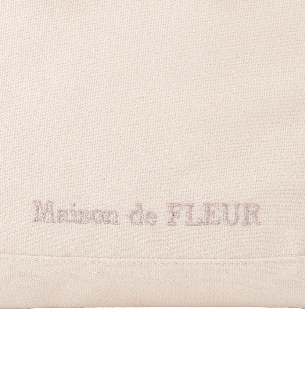 Maison de FLEUR マルチポケット帆布トートSバッグ 