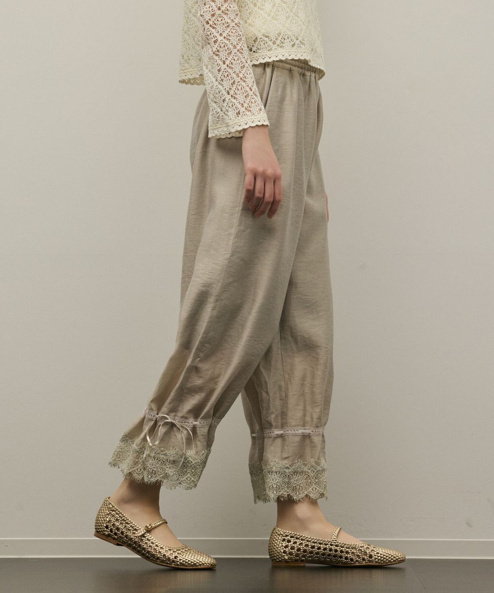 GRACE CONTINENTAL ドロストクロップドパンツ 