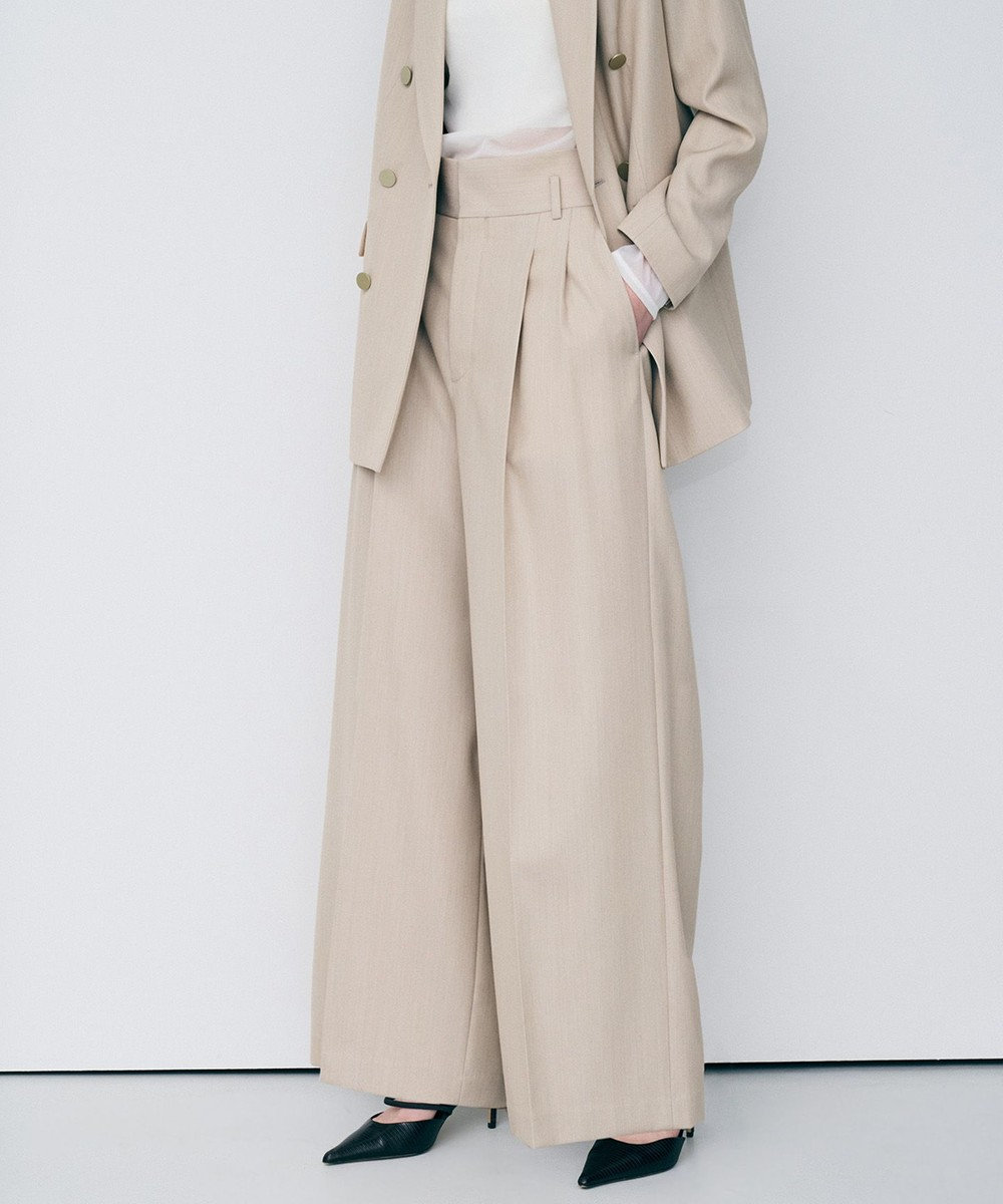 uncrave TWドビードスキン ワイドトラウザー 