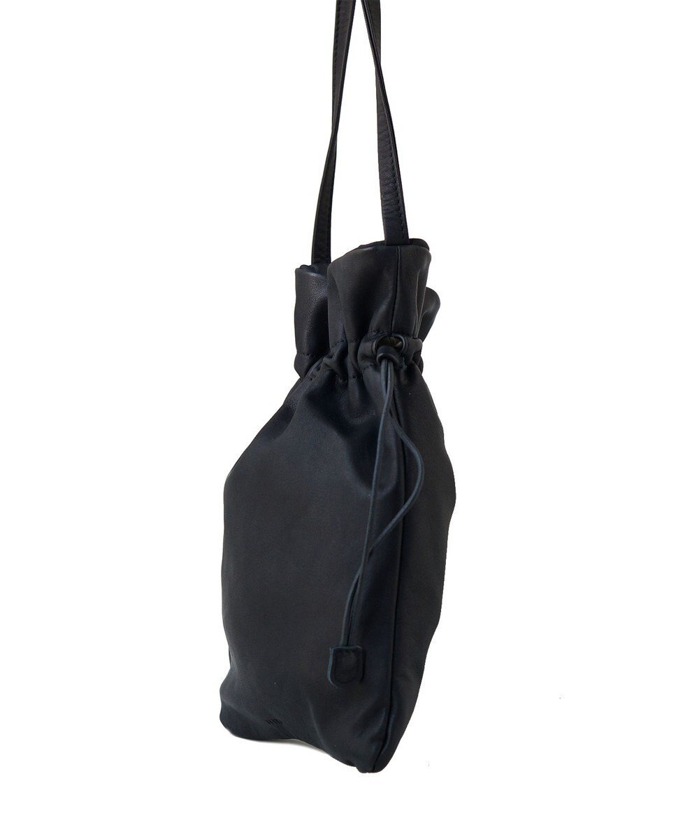 FOLNA RD ソフトレザー巾着ショルダーバッグ 