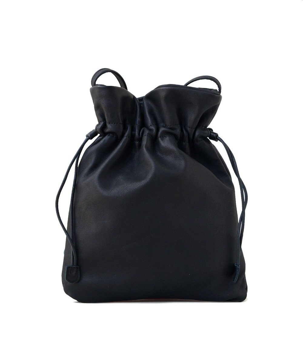 FOLNA RD ソフトレザー巾着ショルダーバッグ 