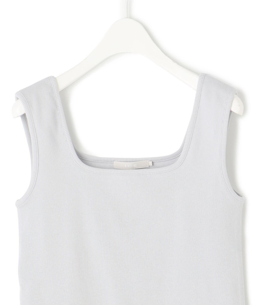 ICB 【新色追加・WEB限定カラーあり・洗える】ブロードステッチリブ タンクトップ 