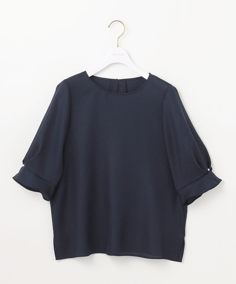 ANY SIS L 【速乾・接触冷感】スムージーポリエステル クルーネック ブラウス 