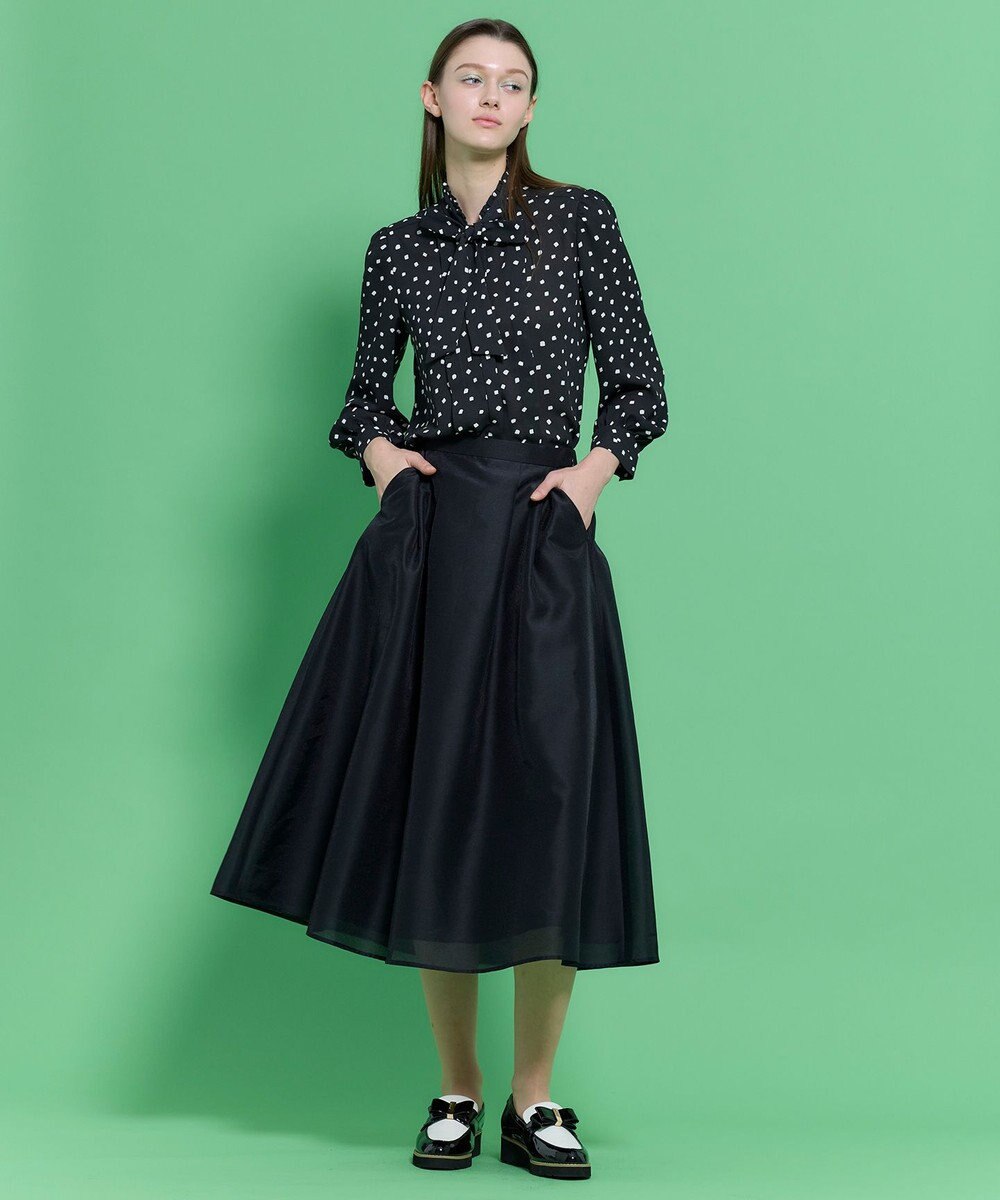 TOCCA PROMISE RIBBON ROSETTE ドット柄ブラウス 