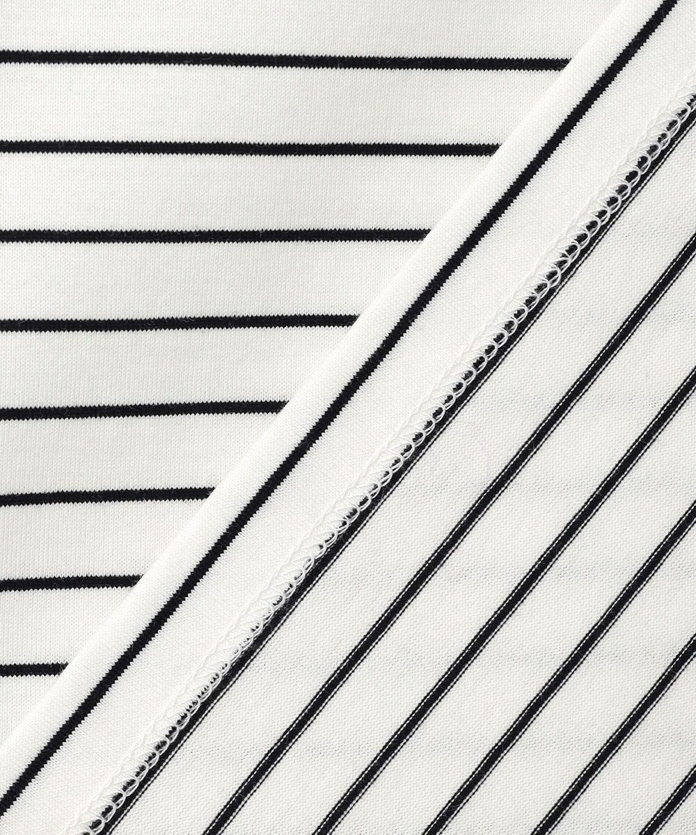 J.PRESS LADIES S スムースジャージー ボーダー カットソー 