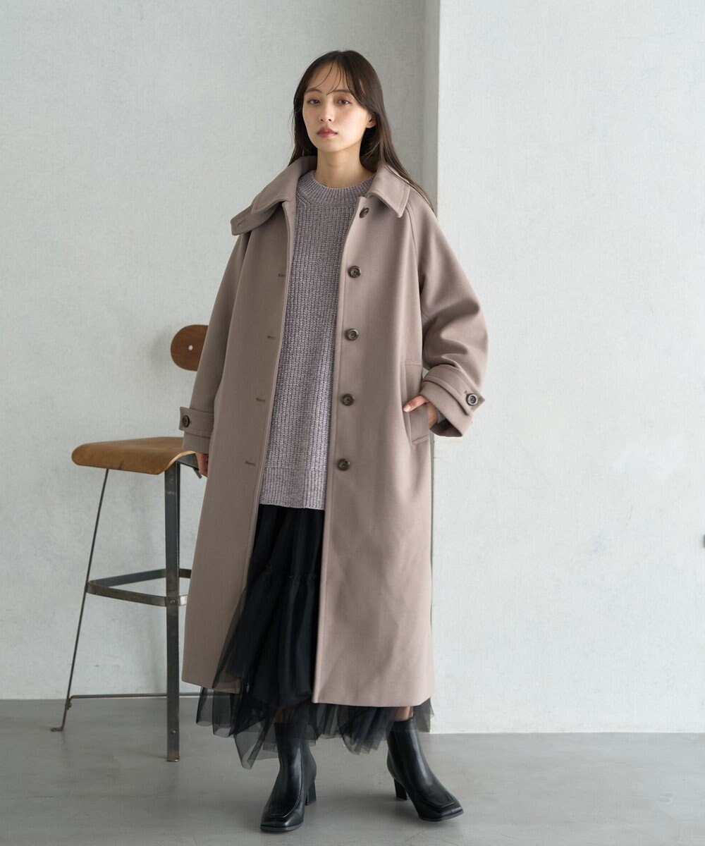 earth music&ecology 2WAYカラーロングコート 