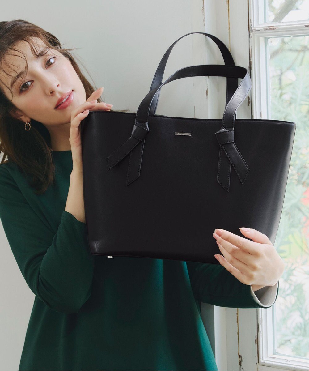 Tiaclasse 【安田美沙子さん　小倉優子さん着用】リボンデザイン通勤バッグ 