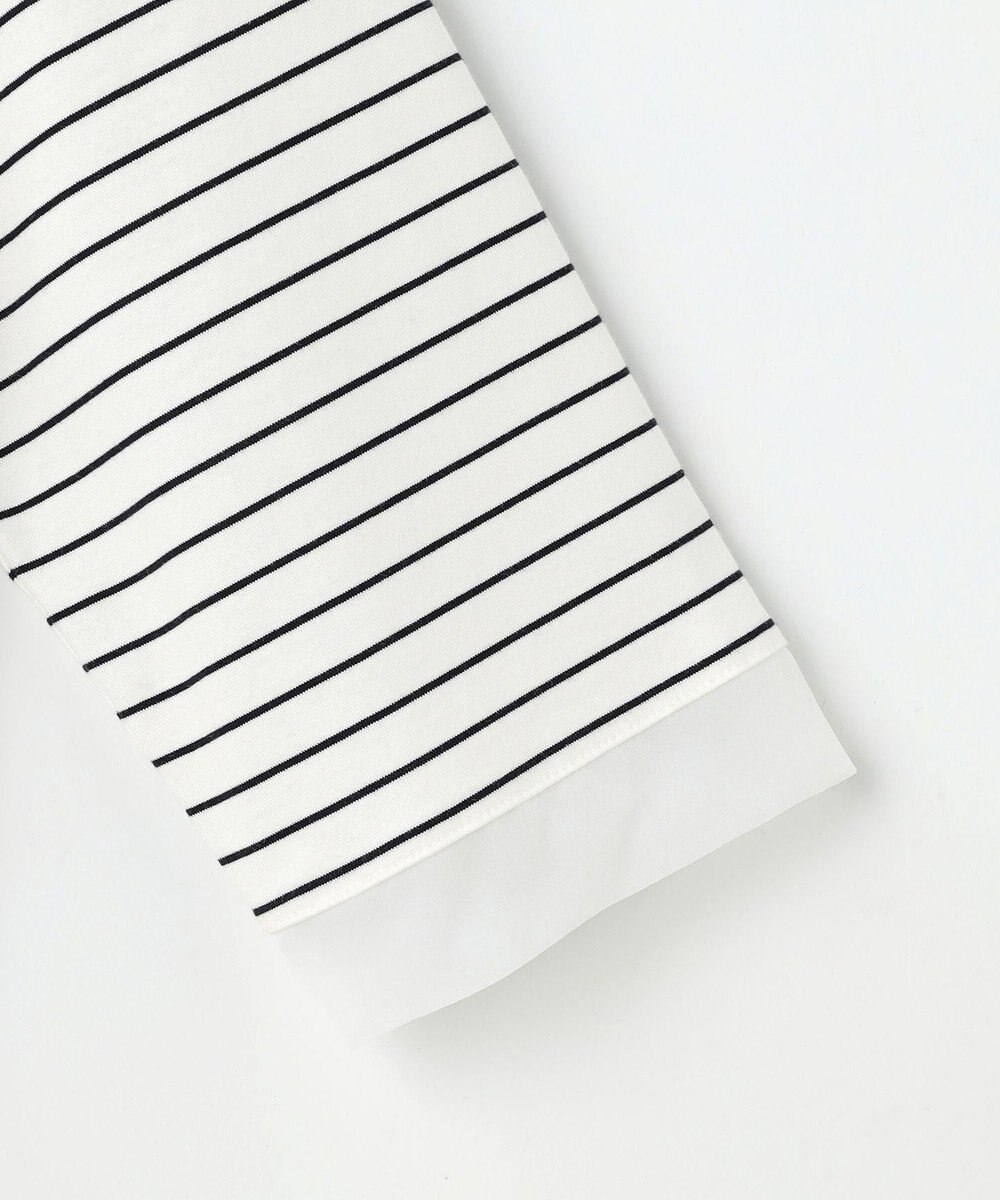 J.PRESS LADIES S スムースジャージー ボーダー カットソー 