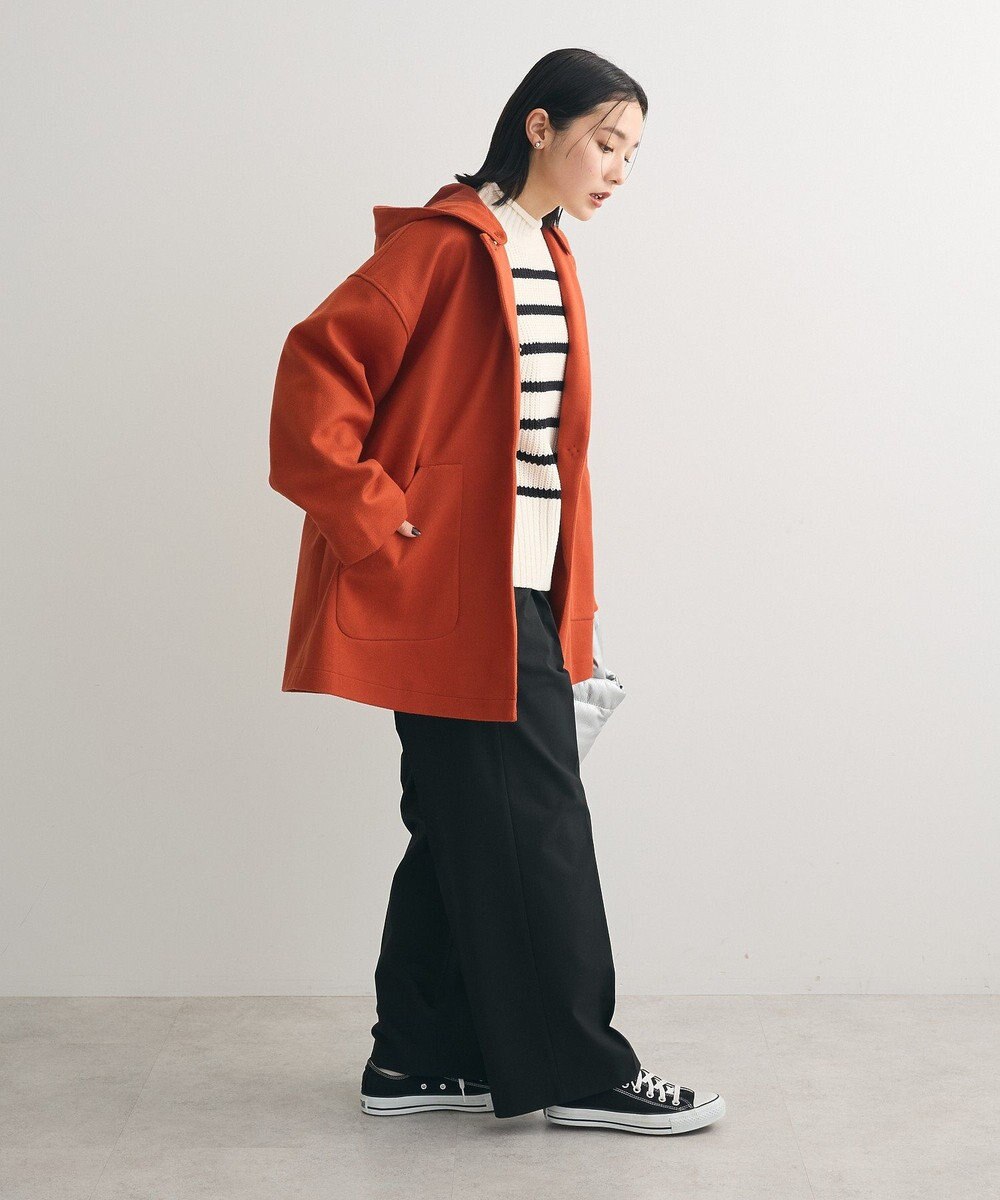 Green Parks フード取り外しハーフコート 