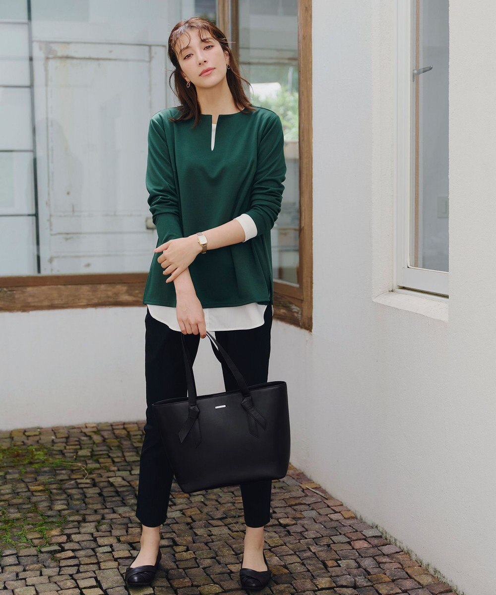 Tiaclasse 【安田美沙子さん　小倉優子さん着用】リボンデザイン通勤バッグ 