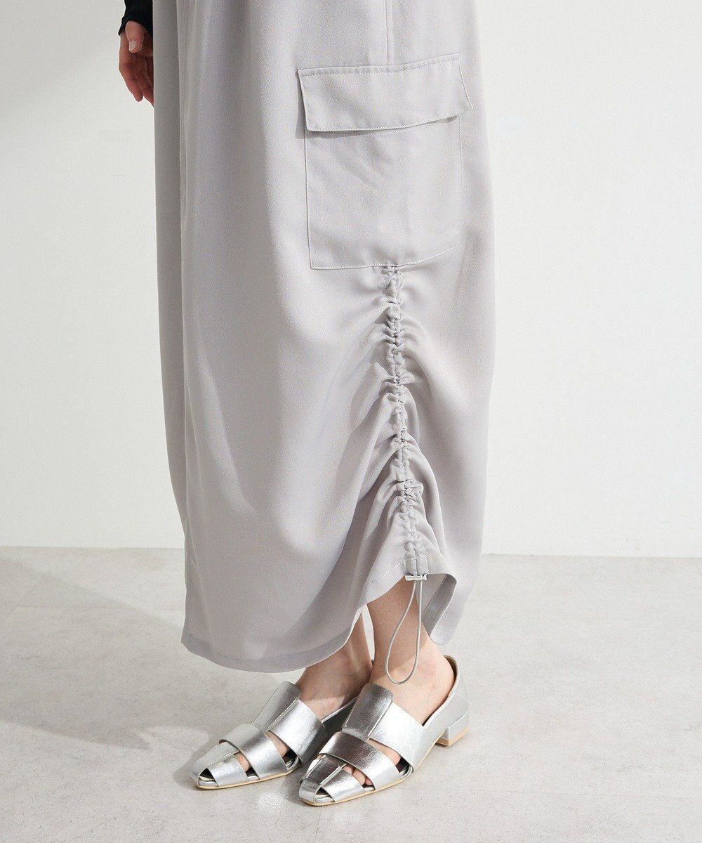 Green Parks サテンカーゴスカート 