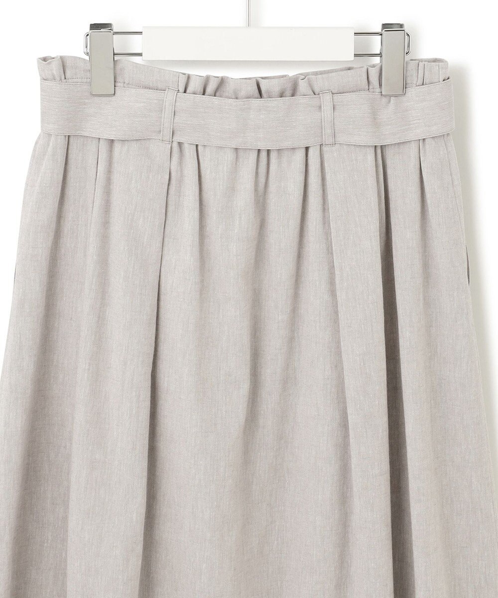 23区 L 【SLOW/洗える】リネンコットン スカート 