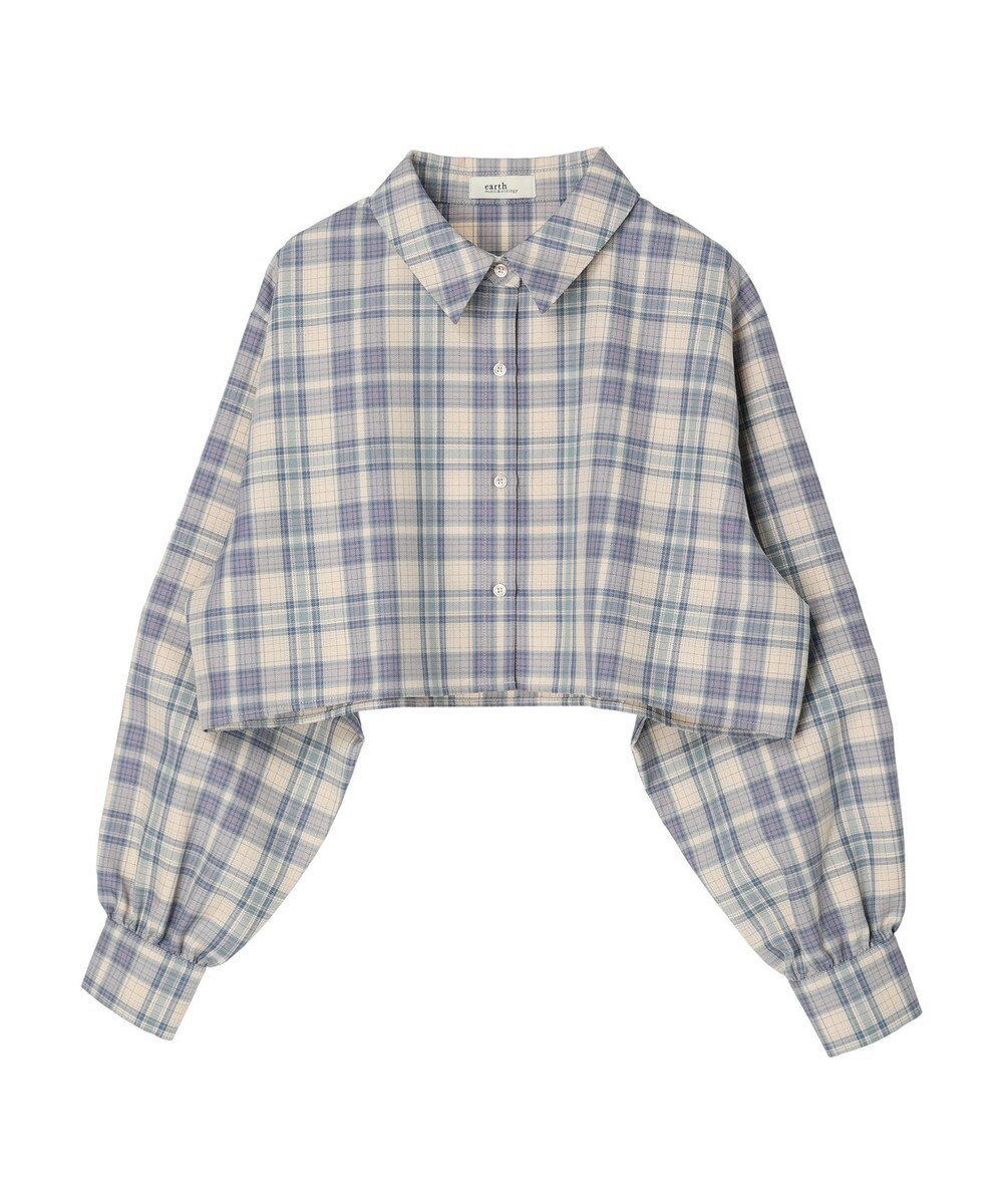 earth music&ecology ＣＨＥＣＫショートシャツジャケット 