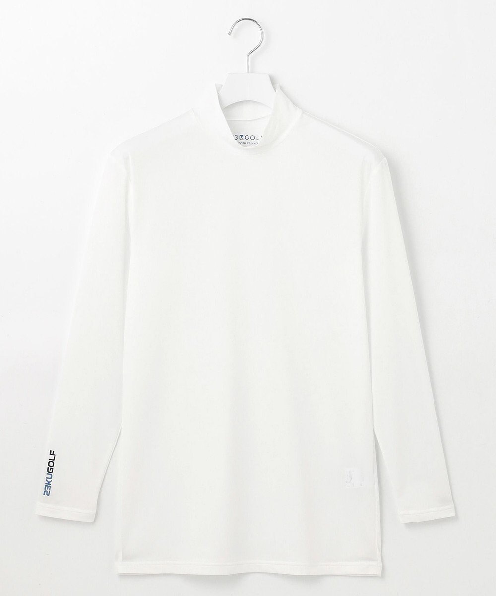 23区GOLF 【MEN】【吸水速乾/UVケア】30デニール 無地モックネックインナーシャツ 