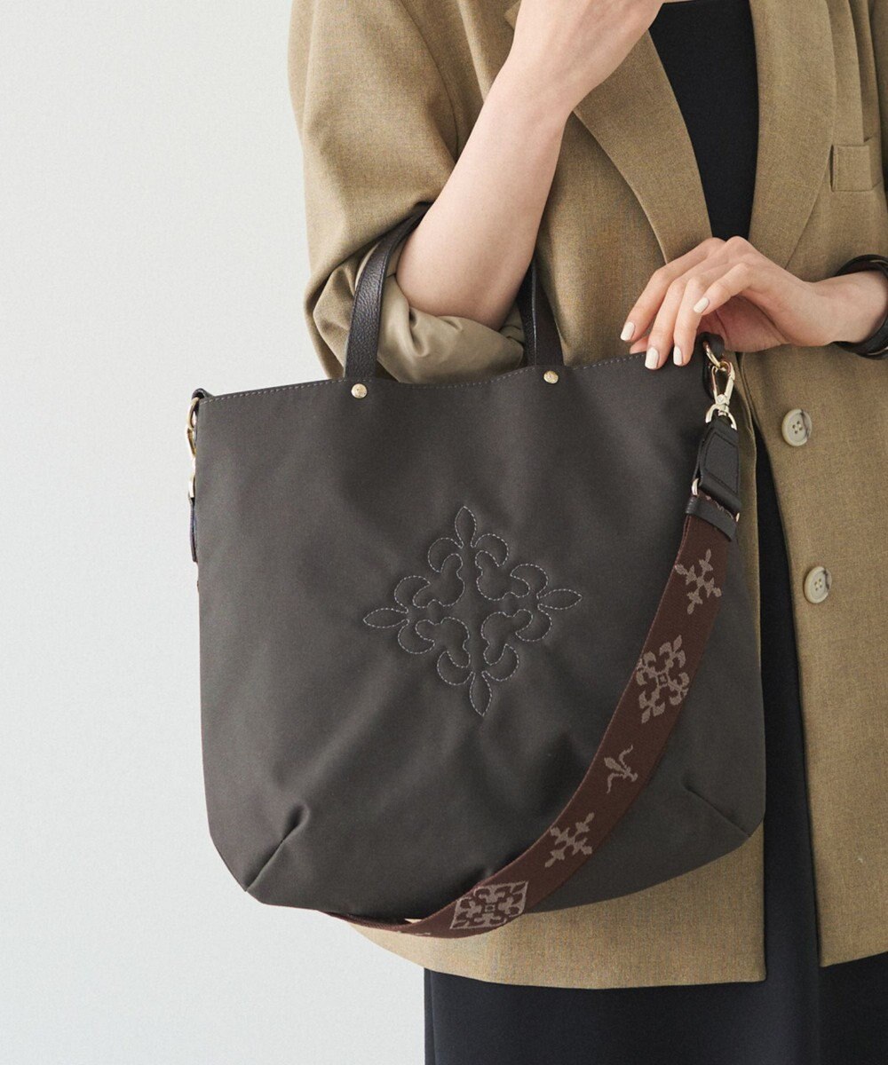 russet 《3/4～価格改定》スリム2WAYトートバッグ <コーデュラナイロン>(CE-1404-WEB) 