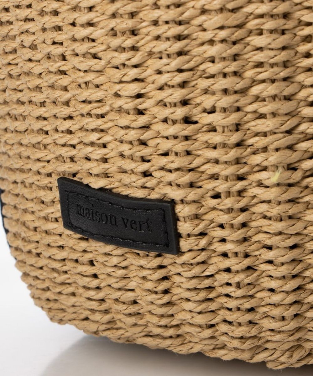 LA BAGAGERIE 【maison vert】 【ペーパー素材・多収納】ダブルハンドルかごバッグ 