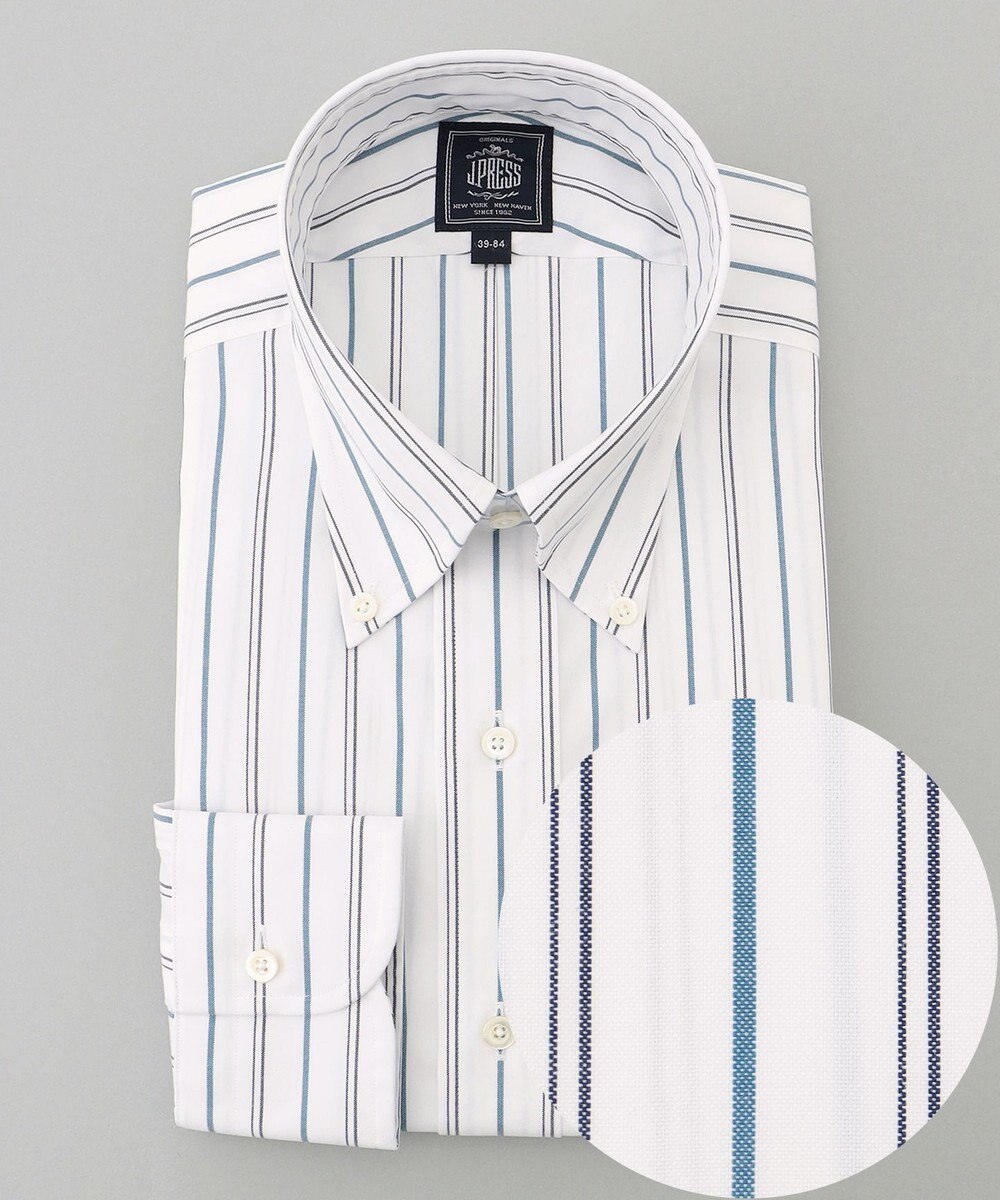 J.PRESS MEN 【WEB・一部店舗限定】PINOXリズムストライプシャツ/B.D. 