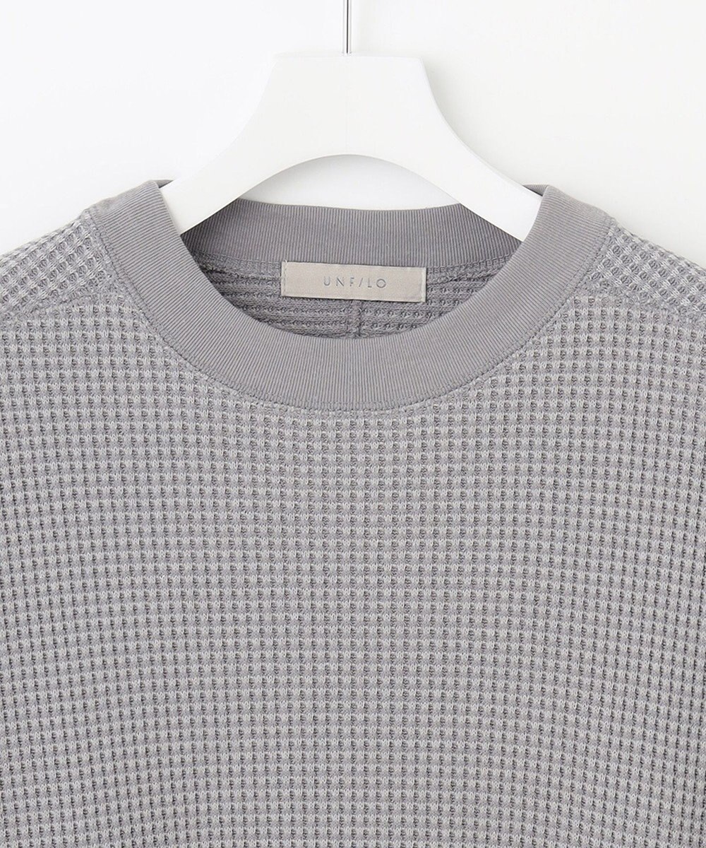 UNFILO MENS イージーケア ワッフル クルーネック [23年春夏商品] 
