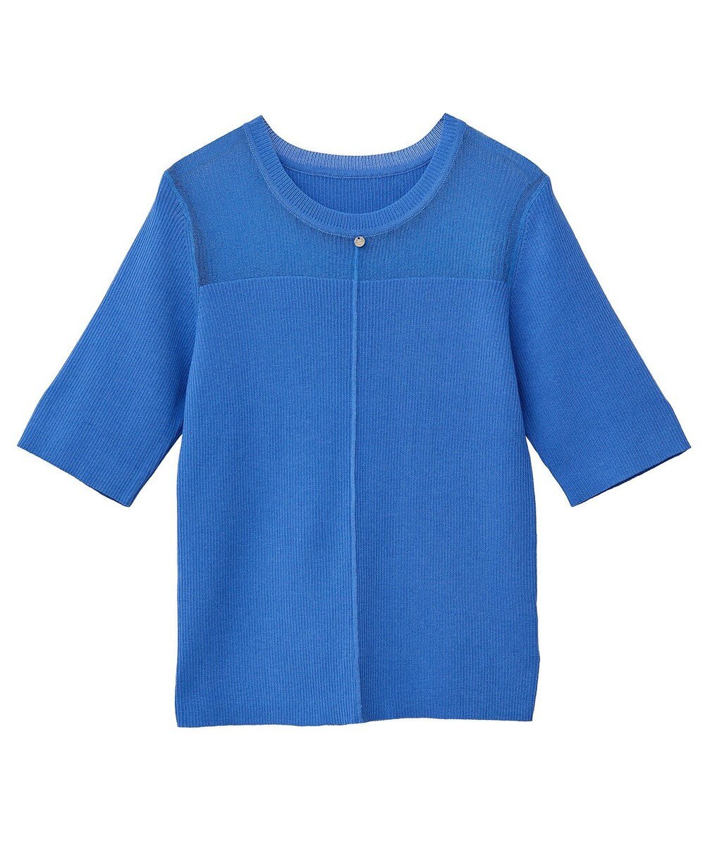 earth music&ecology シアーヨークニットプルオーバー 