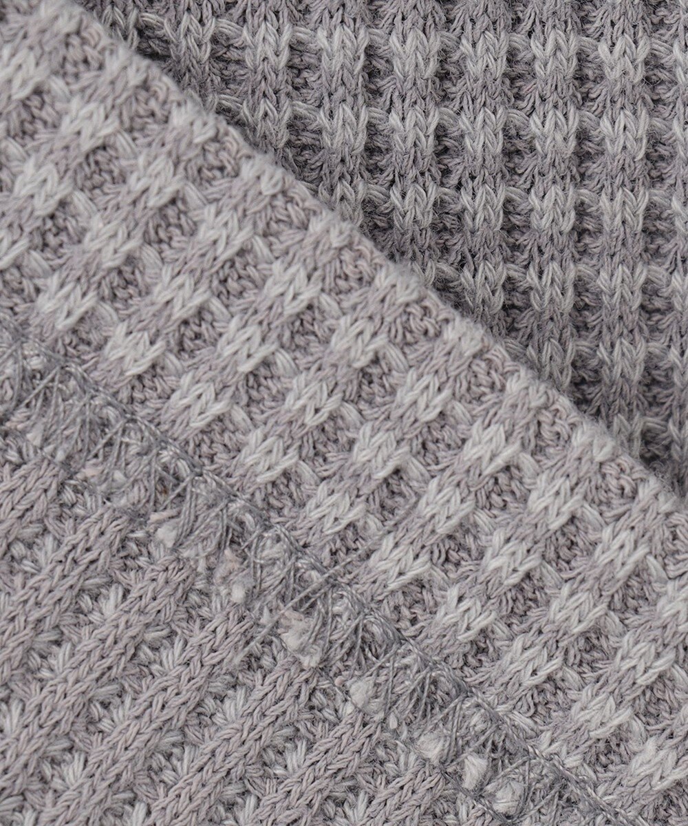 UNFILO MENS イージーケア ワッフル クルーネック [23年春夏商品] 