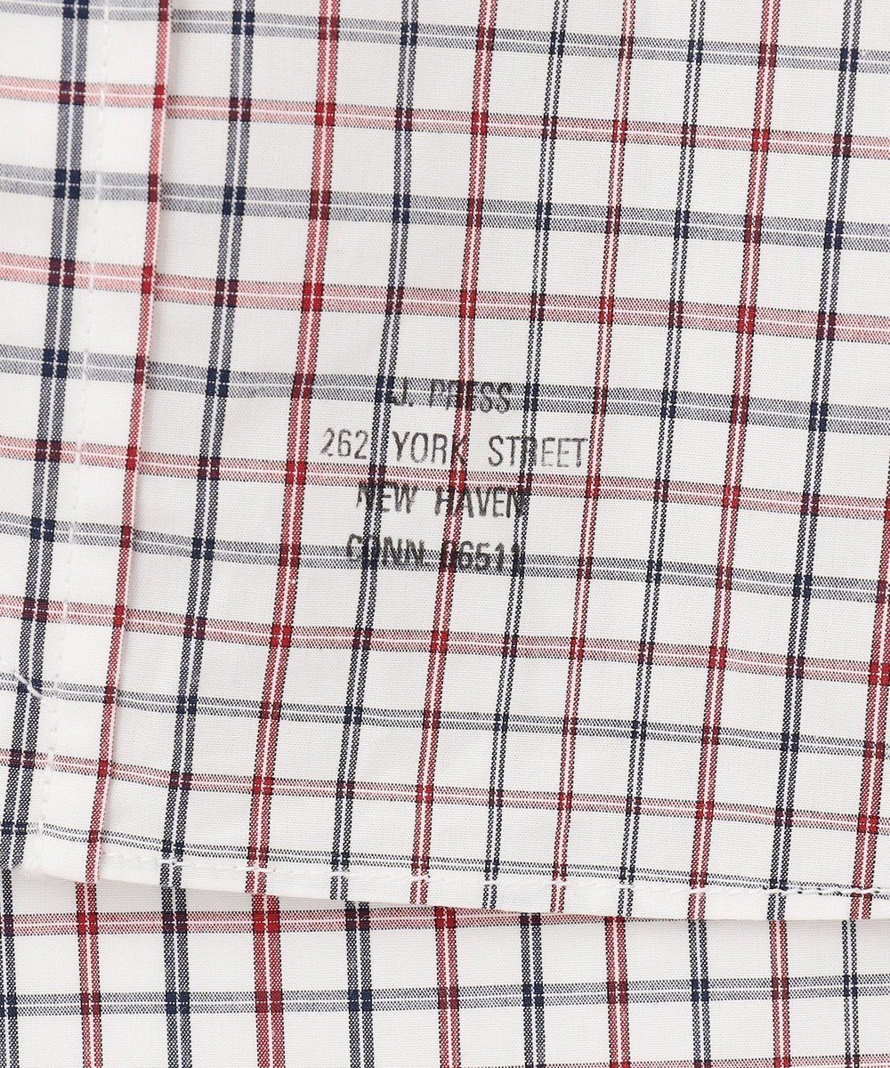 J.PRESS MEN ポプリンマルチチェック ボタンダウンシャツ 