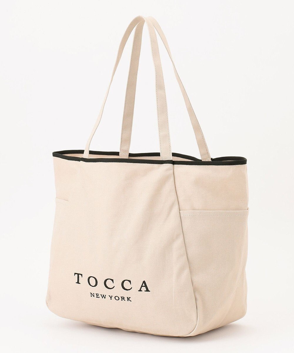 TOCCA 【WEB＆一部店舗限定】【A4サイズ対応】MERCATO LOGO CANVASTOTE キャンバストートバッグ 