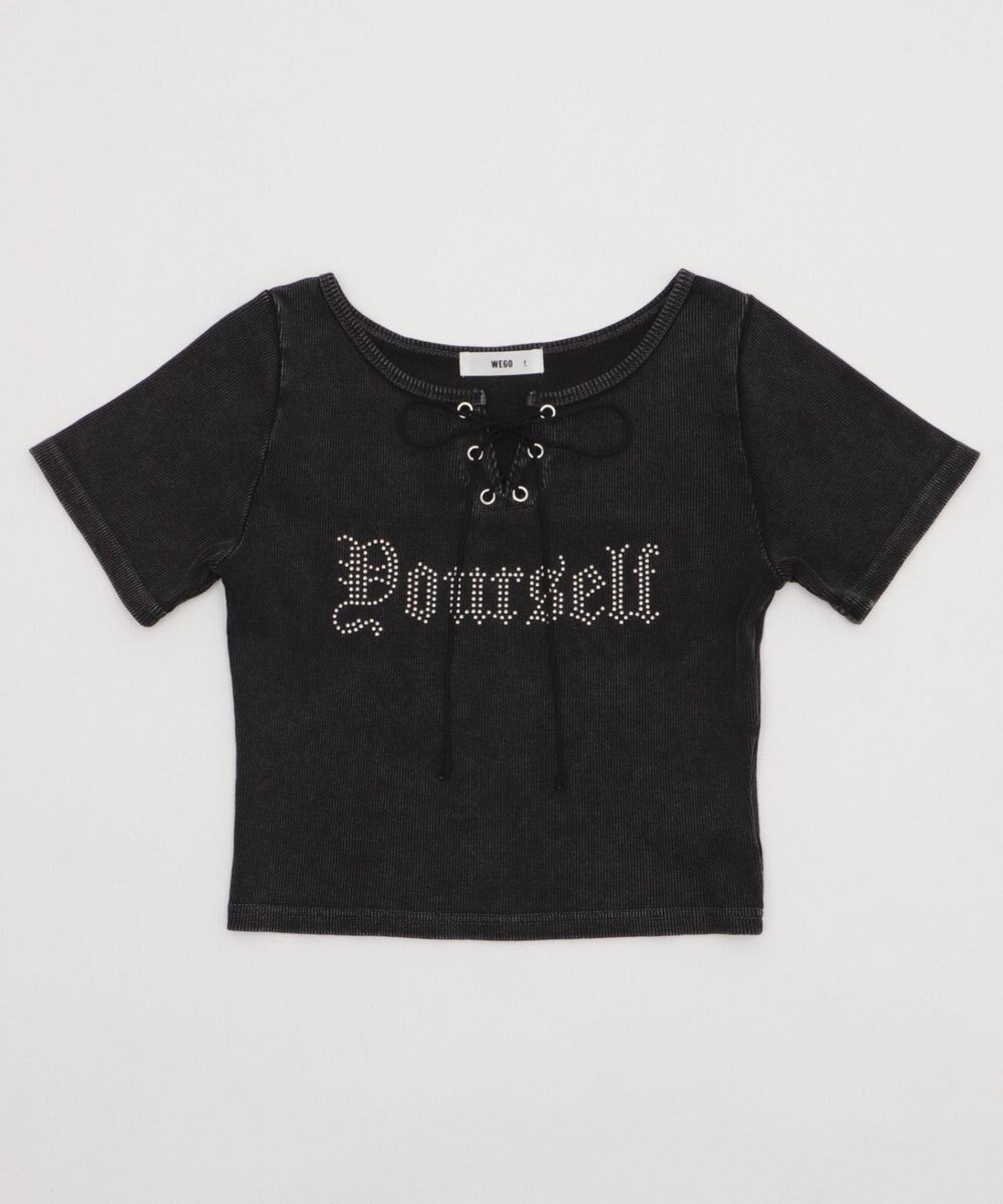 WEGO グラフィックレースアップちびT 