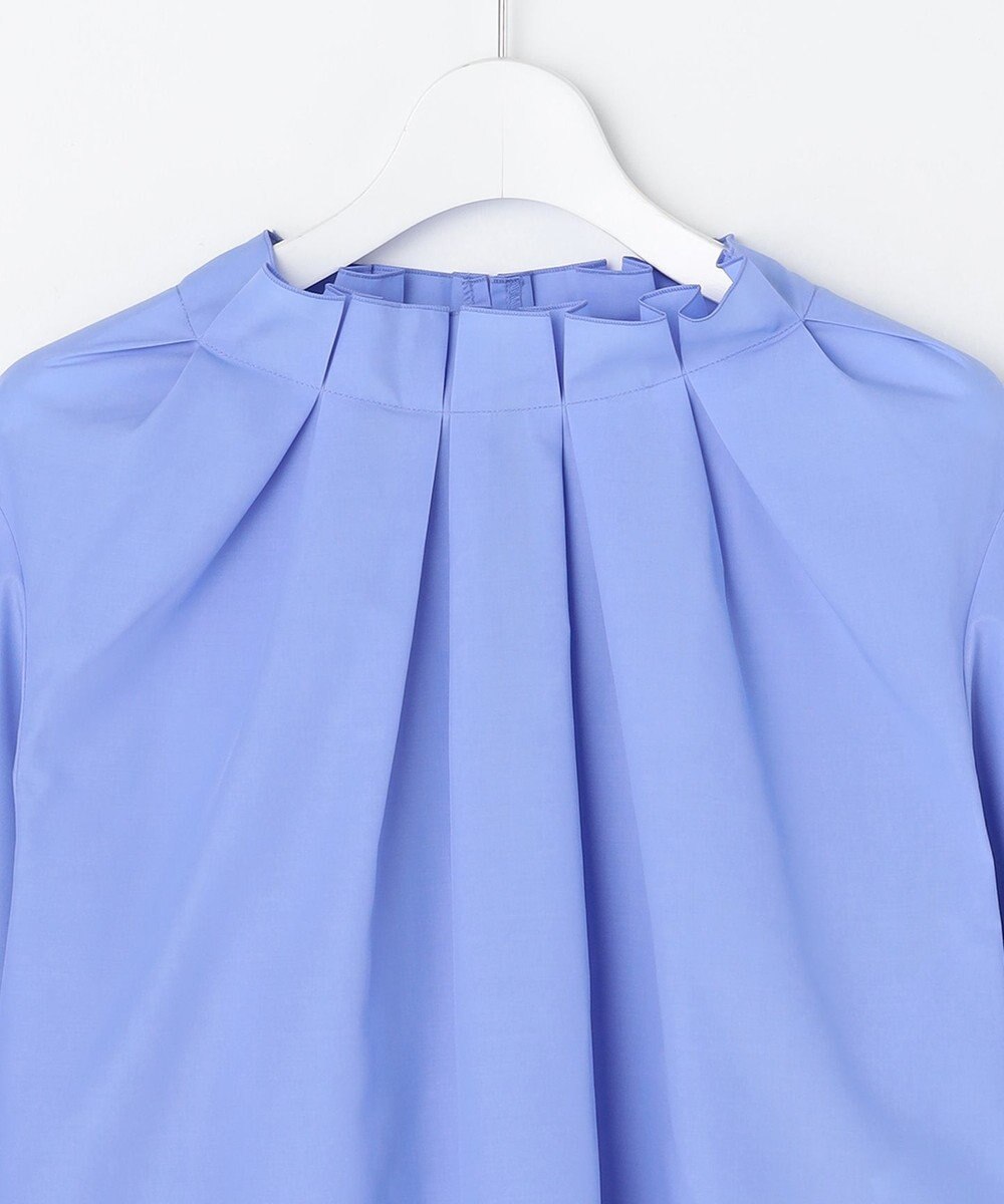 自由区 【カタログ掲載】ナチュラルタッチスタンドカラー ブラウス 