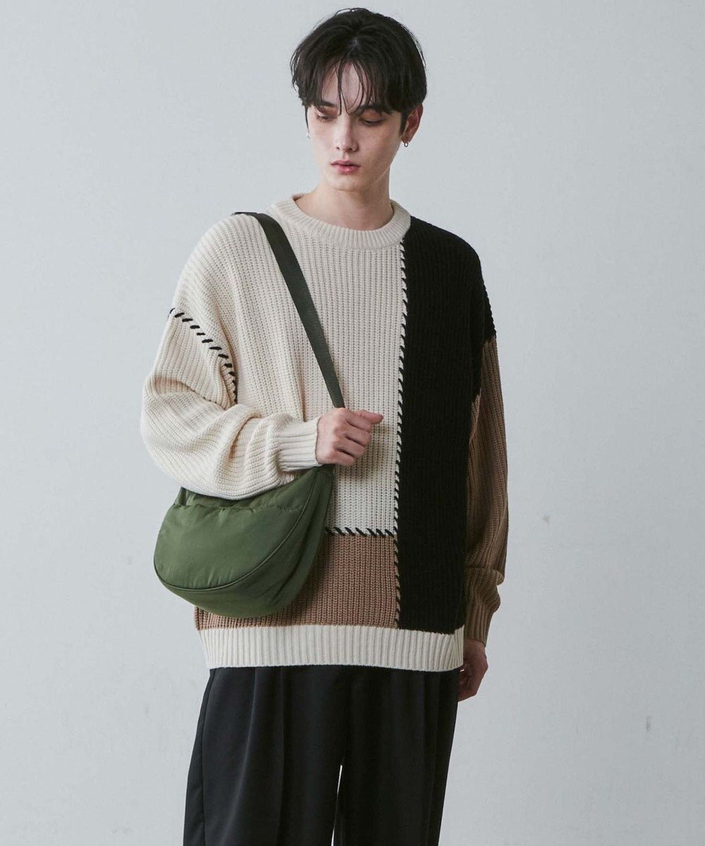 WEGO カラーハーフムーンショルダー 