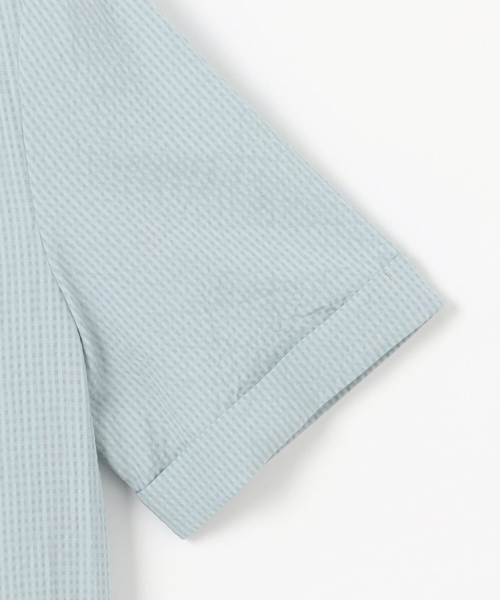 J.PRESS LADIES 【洗える】アセテートレーヨンコットンチェック ペプラム ブラウス 