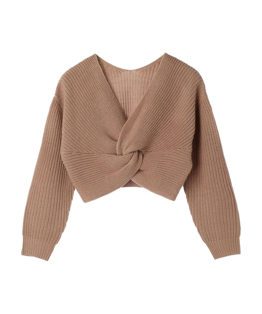 earth music&ecology ツイストデザインニット 