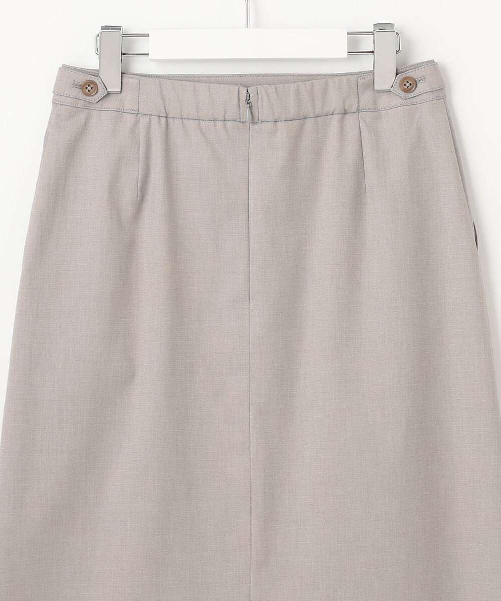 J.PRESS LADIES 【セットアップ対応・洗える・撥水・防汚】コットンFITTYシャーク スカート 