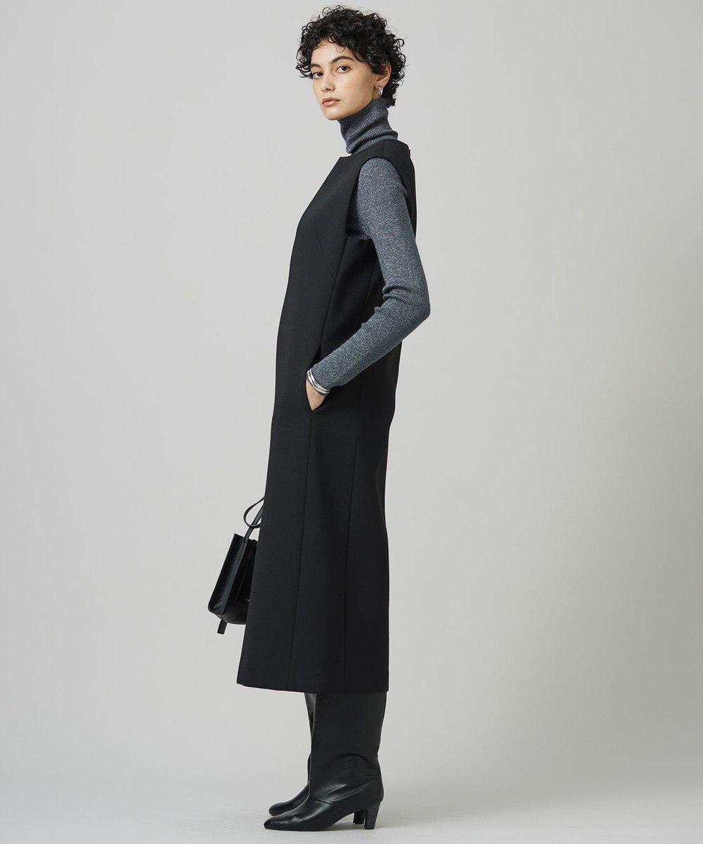 ICB L モスリンボンディング ジャンパースカート 