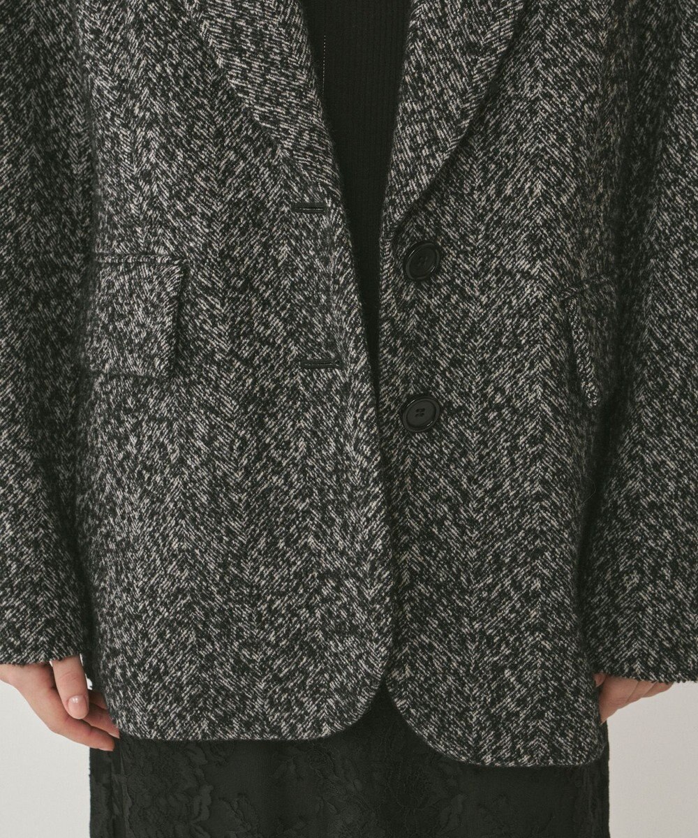 GRACE CONTINENTAL ヘリンボーンツイードジャケット 