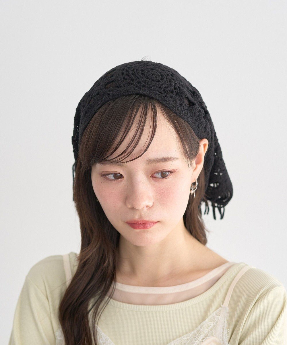 earth music&ecology マルチクロシェスカーフ 