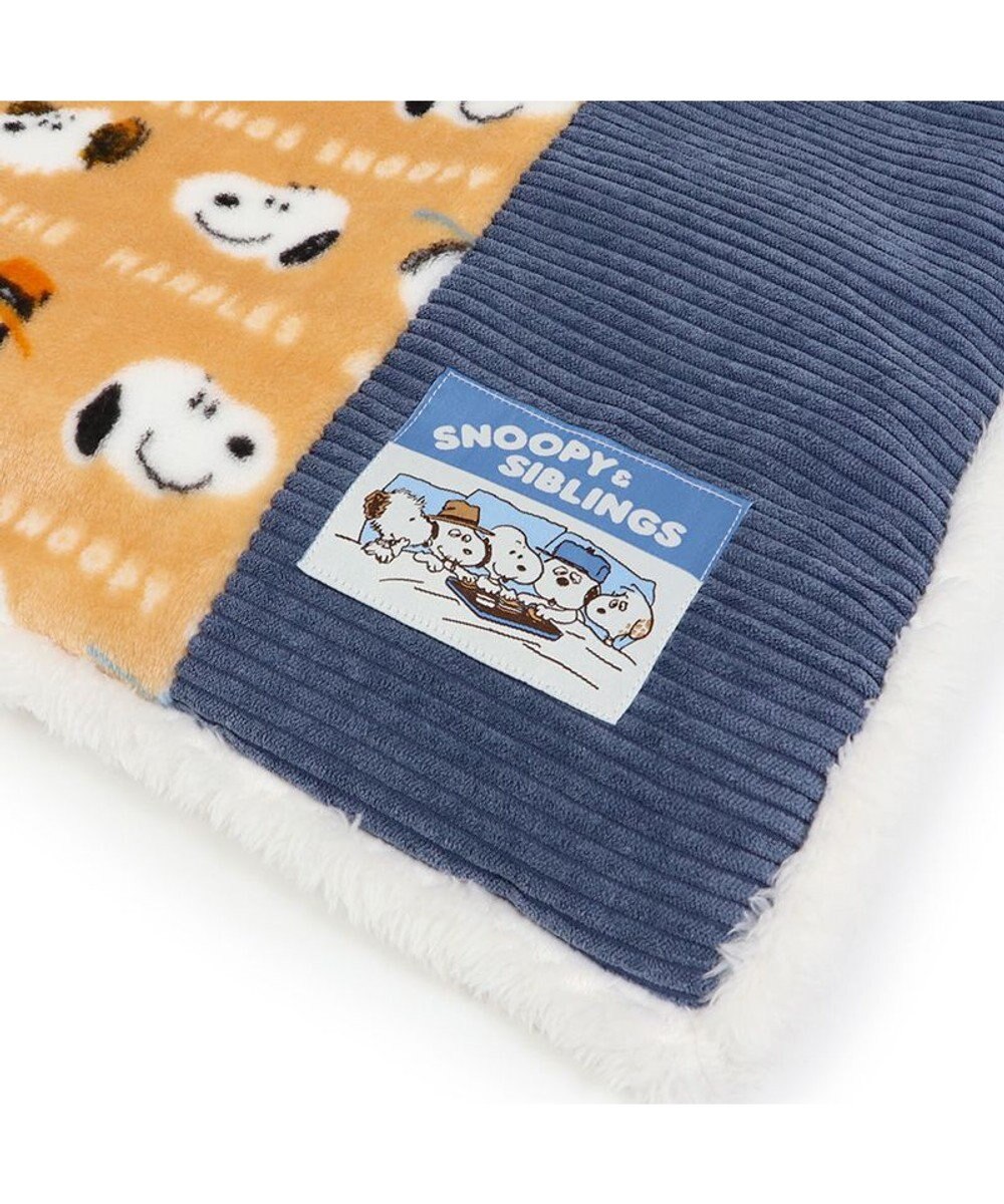 PET PARADISE スヌーピー 遠赤外線 ボアマット 《ブラザー柄 》四角型  (80×60cm) 