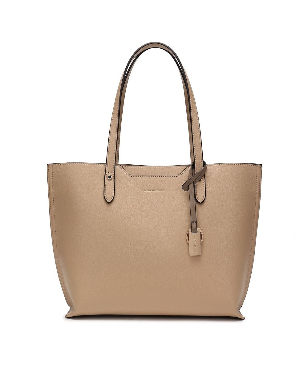 style code 【MERCURYDUO/マーキュリーデュオ】両アオリポケット サイド配色A4トートバッグ　 キーチャーム付 