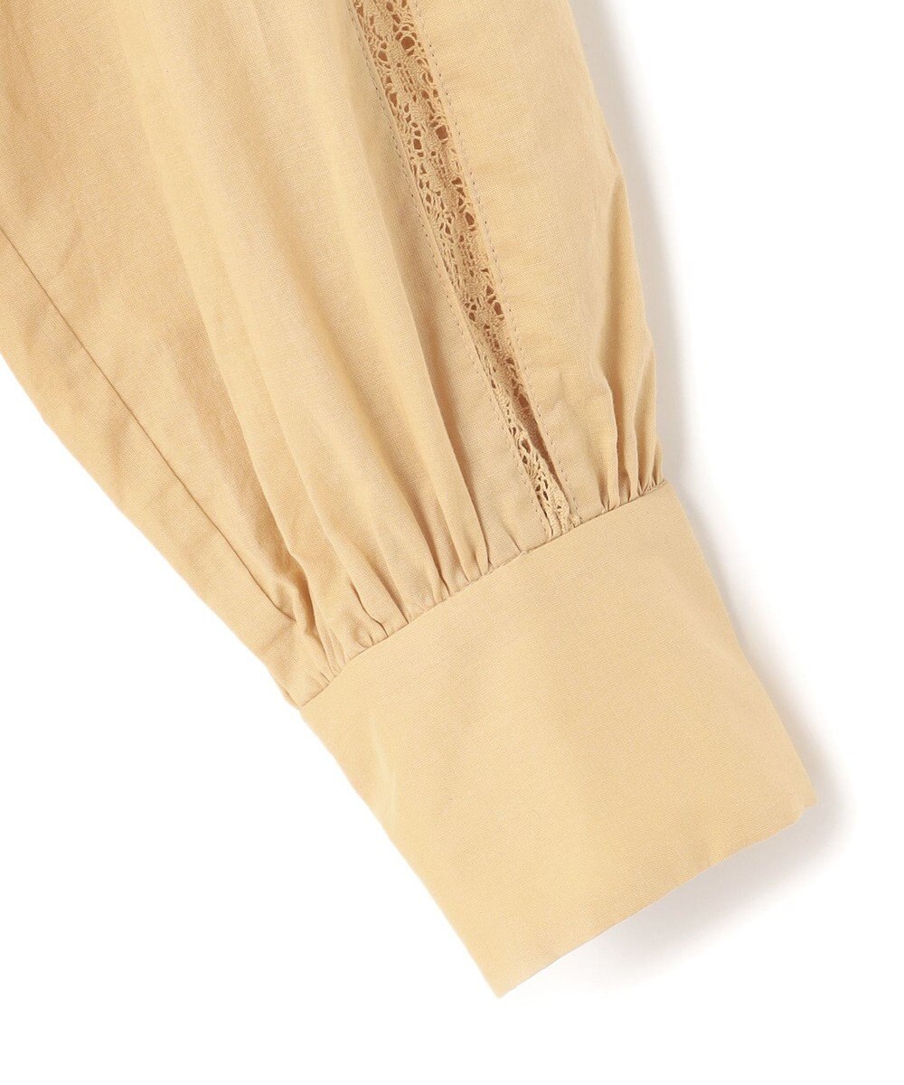 23区 【SLOW/洗える】コットンローン トーションレース ブラウス 